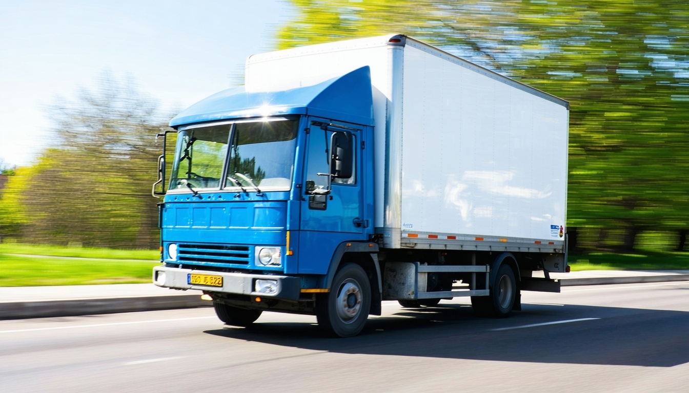Fast delivery truck symbolising rapid sourcing